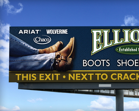 Elliott's Boots and Shoes Billboard