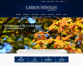 Carson Newman Website Redesign